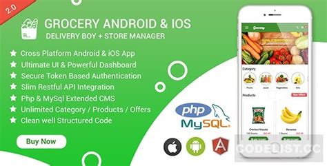 Delivery boy can see order details 2. Grocery Android & iOS App with Delivery Boy and Store ...