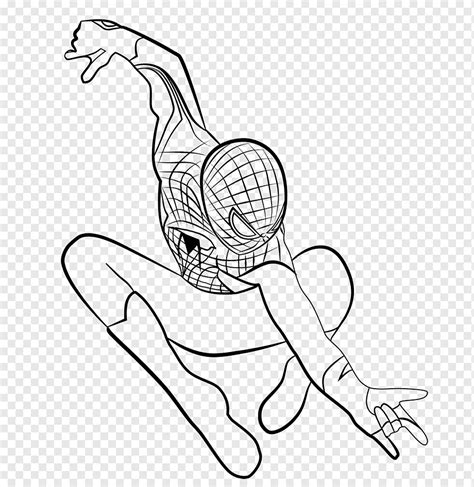 The Amazing Spider Man Venom Line Art Drawing Spider Man Angle White