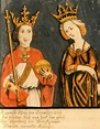 Rupert King of Germany with his wife Elizabeth of Nuremberg ...