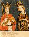 Rupert King of Germany with his wife Elizabeth of Nuremberg ...