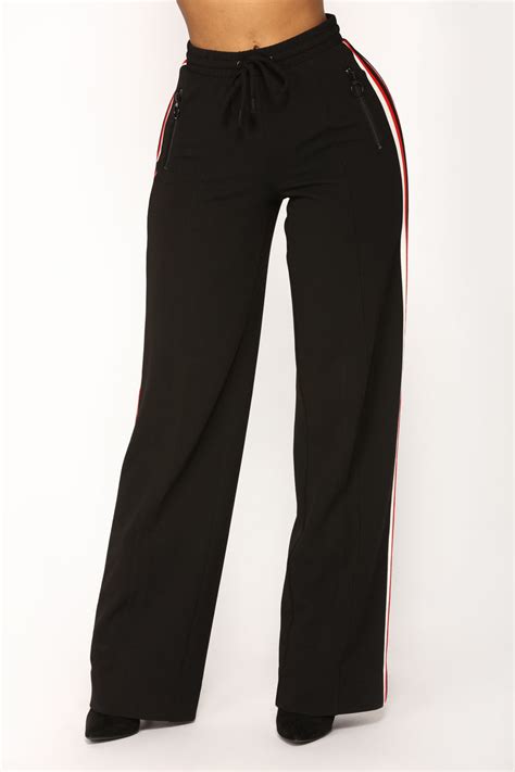 Sally Striped Pants Black Fashion Nova Pants Fashion Nova