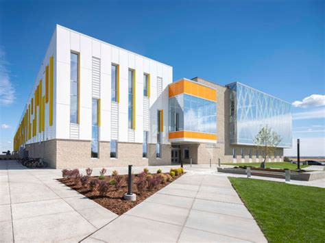 Campus Like High School In Calgary Alberta Boasts Modern Glass And