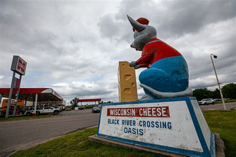 Giant Black River Crossing Oasis Mouse With Cheese In Wisconsin