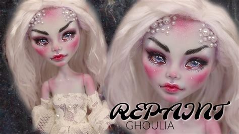 Repaint Custom Ooak Monster High Ghoulia Doll • Jackyohhh Youtube