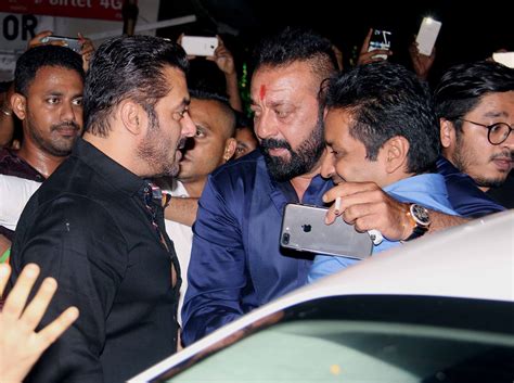 Salman And Sanjay Hug It Out Bollywoods ‘bharat Milap Moment