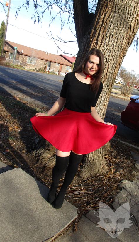 Red Skirt By Vixenshelby On Deviantart