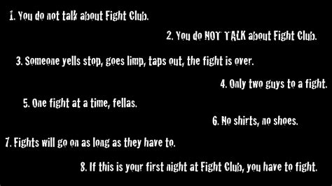 Wallpaper Fight Club Text Black Background Simple Background