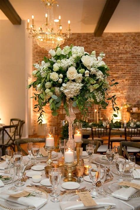 15 Elegant Wedding Reception Ideas To Love Tall Wedding Centerpieces