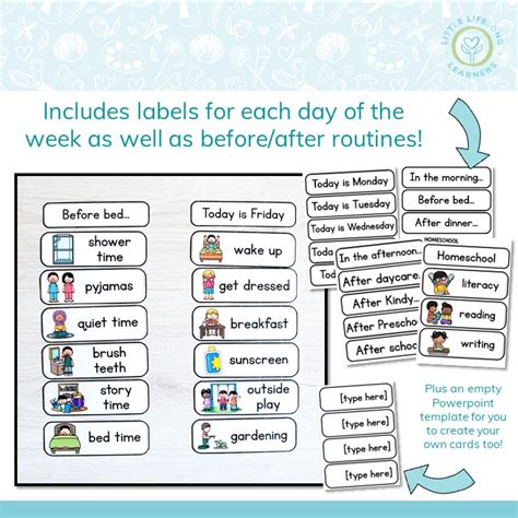 Daily Routine Cards Little Lifelong Learners