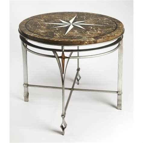 Butler Specialty Company Regina Fossil Stone And Metal 36 Foyer Table