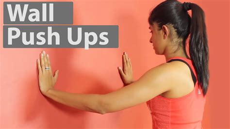 Wall Push Ups For Beginners How To Youtube