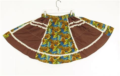 1970s Vintage Prairie Skirt Size Medium To Large Etsy