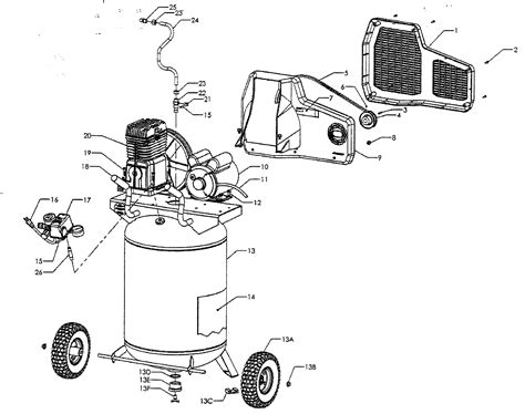 Craftsman Air Compressor Parts Diagram Wiring Diagram