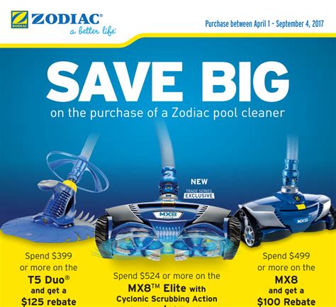 Zodiac Mx8 Rebate Form