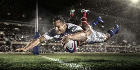 Download Powerful Scrum In A Thrilling Rugby Match