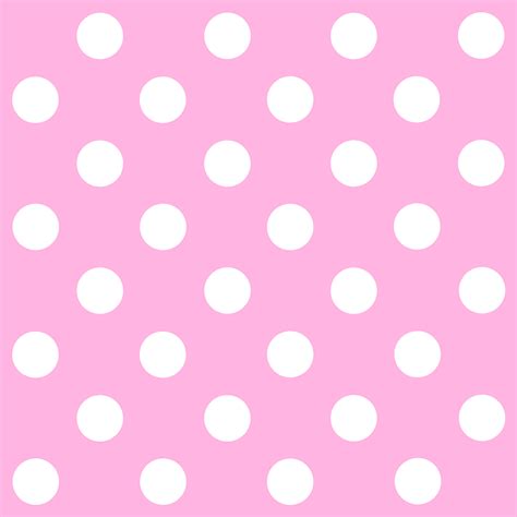 Light Pink And White Polka Dots