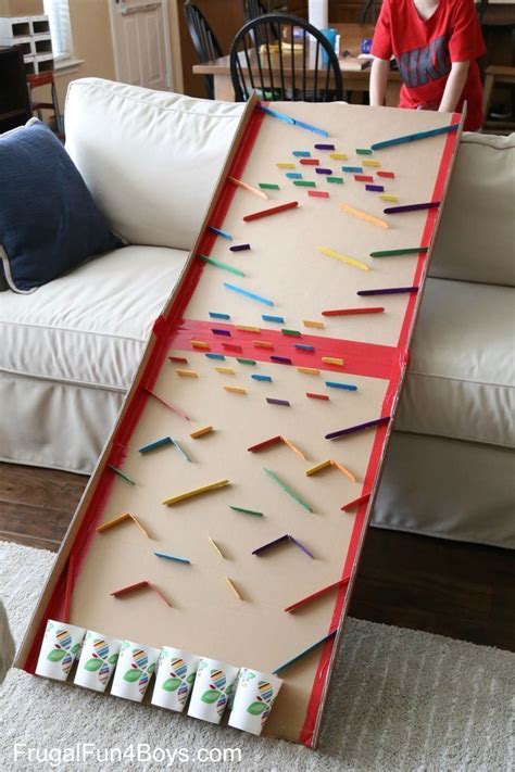 Turn A Cardboard Box Into An Epic Marble Run Frugal Fun For Boys And