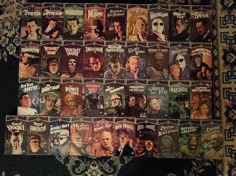 My Complete Universal Monster Classics Collection Tapes Rvhs