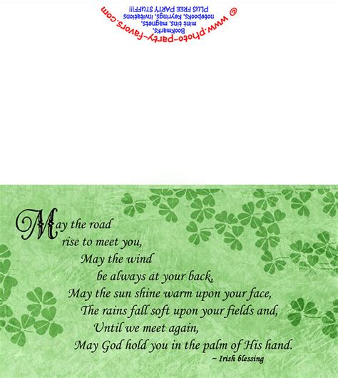 Irish Blessing Printables Printable Word Searches