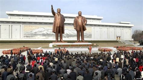 In Pictures N Korea Marks The Birthday Of Kim Il Sung Bbc News