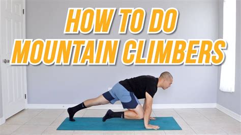 How To Do Mountain Climbers Mountain Climbers For Beginners Youtube