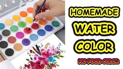 How To Make Watercolor At Home Homemade Watercolor Diy Watercolor
