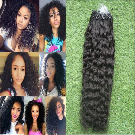 2016 Hot Sale Natural Black Micro Link Loop Hair Extension 1g1s 7a