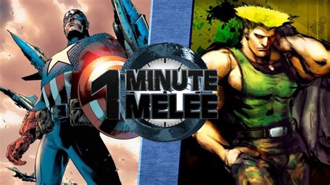 One Minute Melee S3 Ep4 Captain America Vs Guile Marvel Vs Capcom