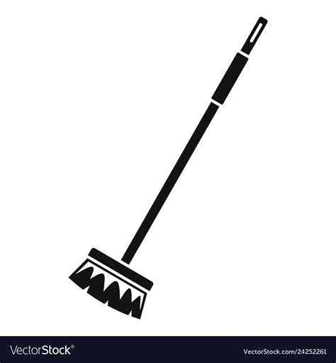 Cleaning Mop Icon Simple Style Royalty Free Vector Image