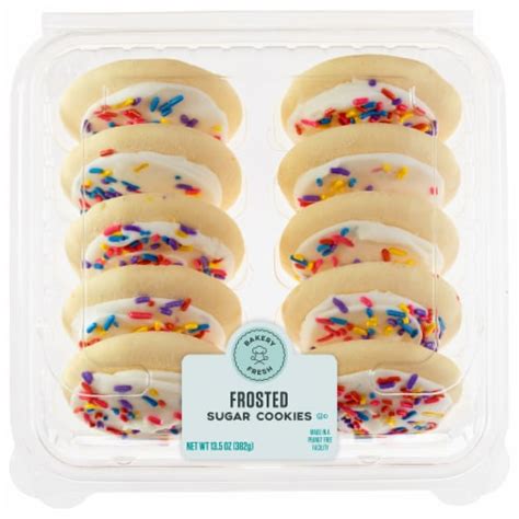 Bakery Fresh White Frosted Sugar Cookies 10 Ct 135 Oz Ralphs