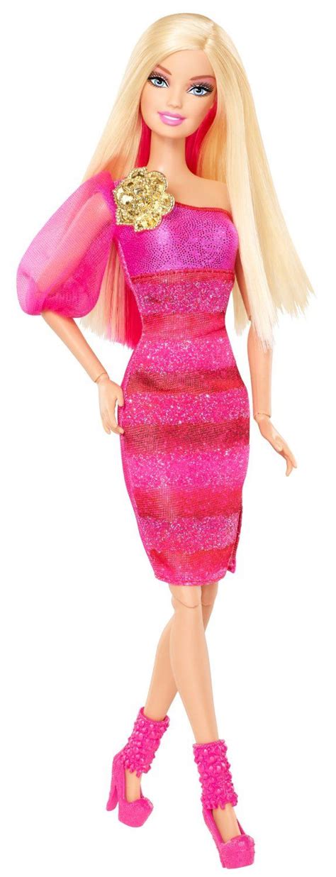 barbie fashionista doll in pink dress