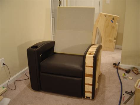 Cozy home theater seating simple attic home theater with luxury seating design : My DIY home theater chairs. - AVS Forum | Home Theater Discussions And Reviews