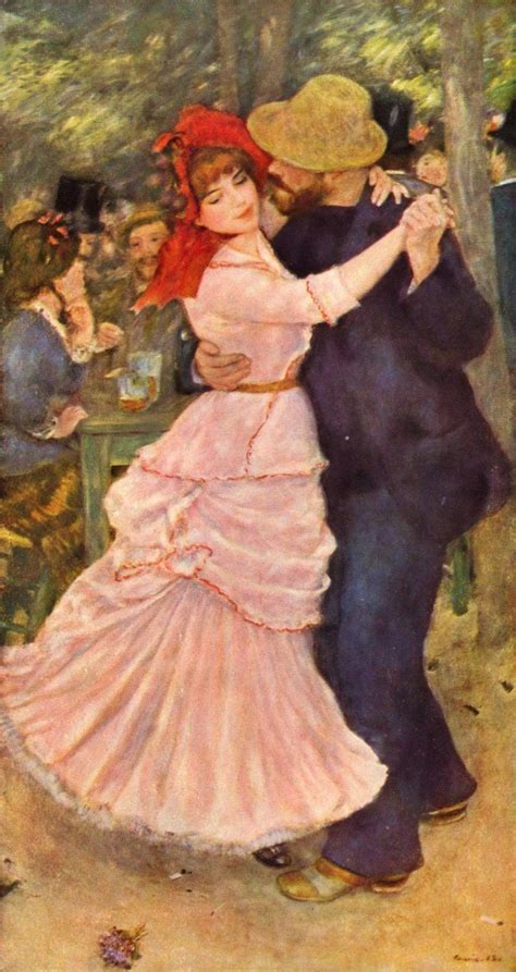 Dance At Bougival By Pierre Renoir Size Is Approx Etsy In 2022