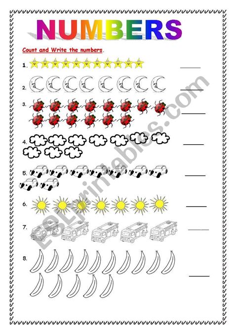 Numbers 1 20 Activity For Beginners Numbers 1 20 Carolina Morrow