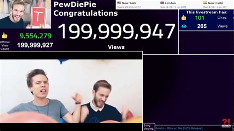 Pewdiepie Congratulations Hits 200 Million Views Youtube