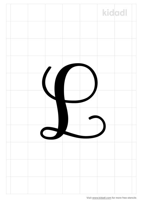 Letter L Free Printable Coloring Pages Letter Stencils 7ee