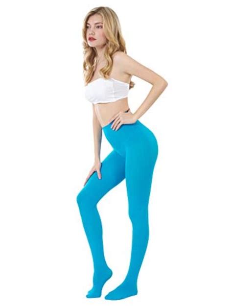 Buy Cozywow Women S D Soft Solid Color Semi Opaque Footed Tights Online Topofstyle
