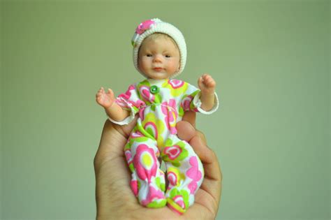 Ooak Baby Polymer Clay Hand Sculpted Art Doll 65 By Wendy Valles Ebay