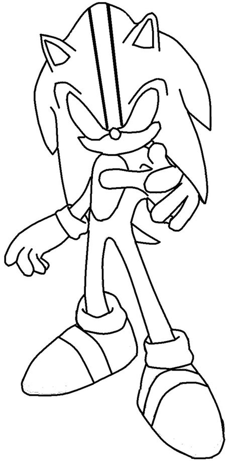 Super Sonic Coloring Pages At Free Printable