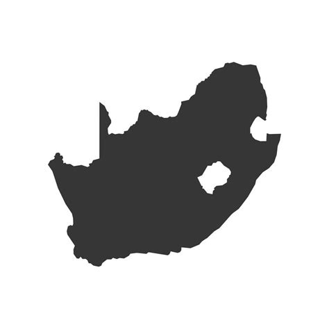 Blanke Kaart Van Zuid Afrika Schetskaart En Vectorkaart Van Zuid Afrika