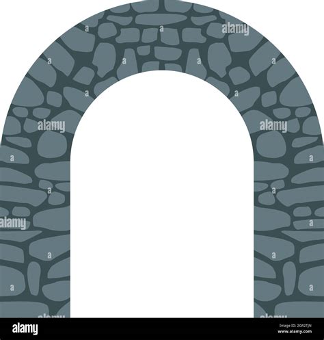 Stone Arch Icon In Flat Style Stock Vector Image And Art Alamy