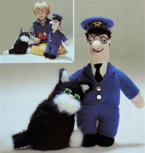 Postman Pat And Jess Cat Toy Knitting Pattern Pdf Cuddly Soft Etsy Ireland
