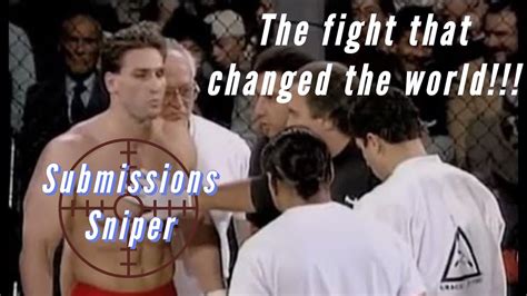 Royce Gracie Vs Ken Shamrock 1993 Ufc 1 Free Fight Submissions Sniper