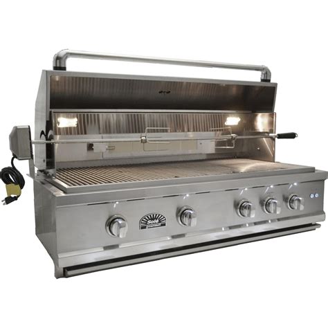 Sole Luxury 42 Inch Built In Natural Gas Grill With Rotisserie Bbq Guys