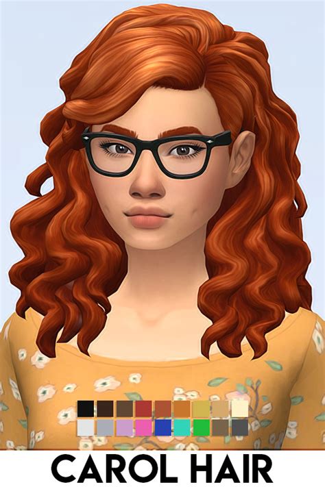 Sims 4 Hairs ~ Imvikai Carol Hair