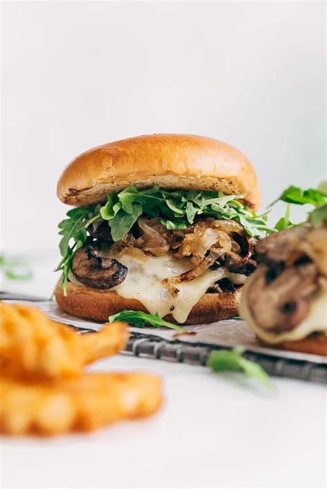 Rockin Sweet Onion Mushroom Swiss Burgers Recipe Little Spice Jar