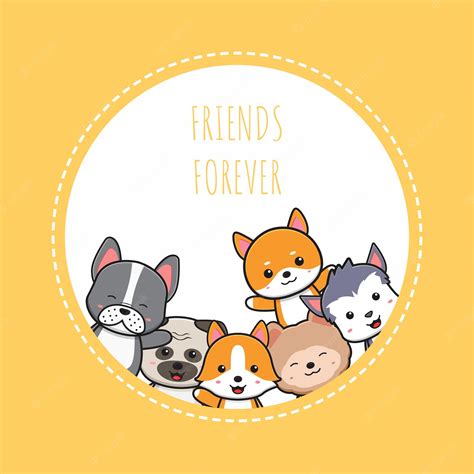 Download Premium Vector Cute Dog Doodle Banner Background Wallpaper