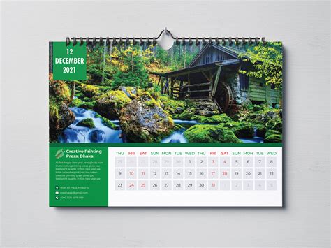 Desk Calendar 2021 On Behance