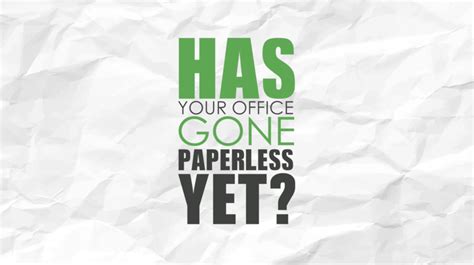 The Benefits Of Becoming A Paperless Office Animated Infographic