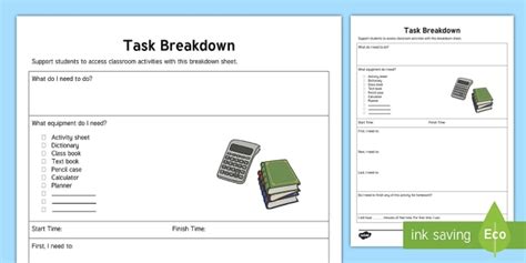 Activity Planning Sheet Template Resources Teacher Made